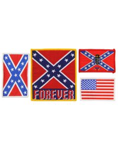 Flags Iron-On Patches - Assorted Designs