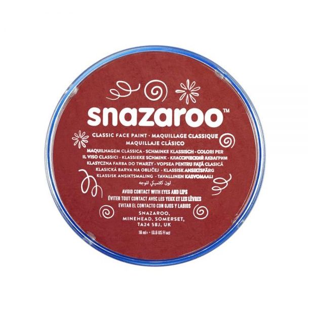 Snazaroo Classic Face Paint 18ml - Burgundy