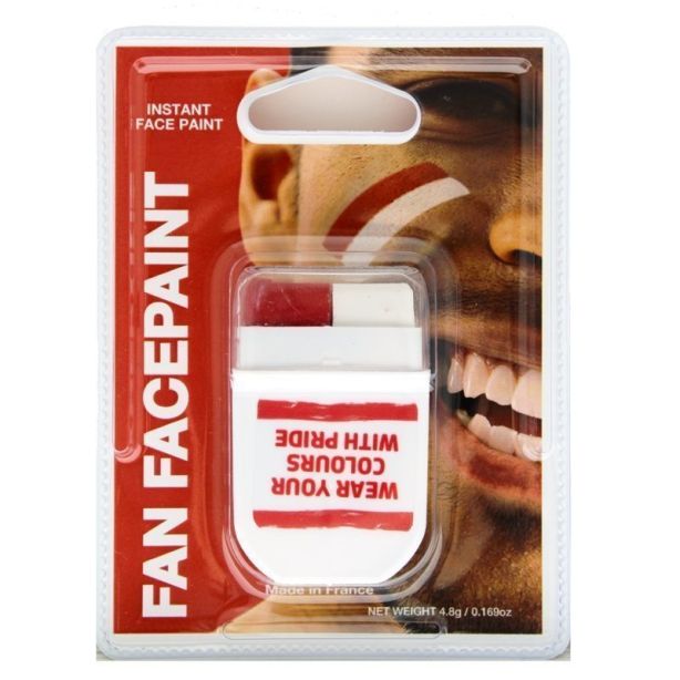 Wholesale FANBRUSH Face Paint - WHITE RED (England)