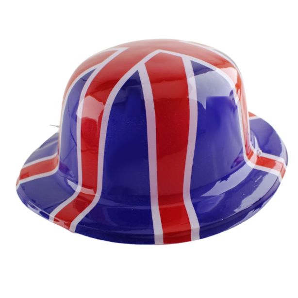 Adults Union Jack Design Bowler Hat 