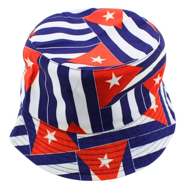 Adults Cuba Flag Design Bucket Hat 