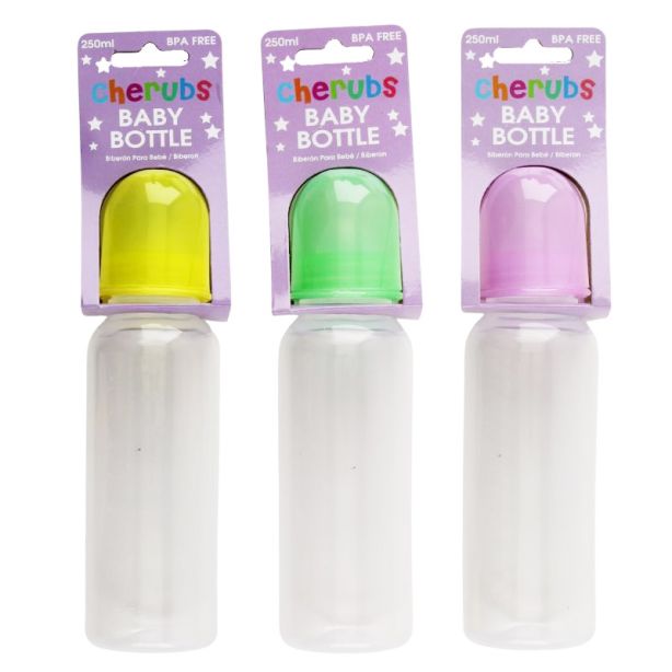 Wholesale Cherubs Baby Bottles - Assorted Colours 