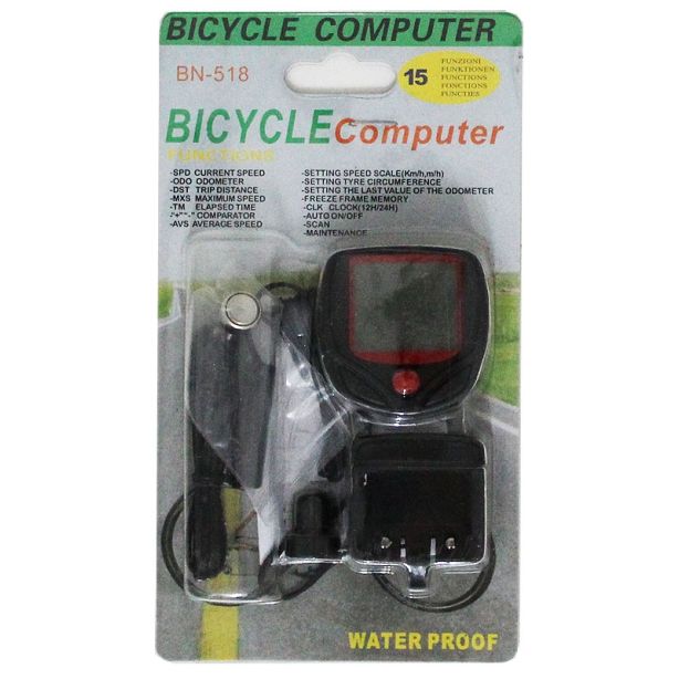 15 Functions Waterproof Bicycle Computer 