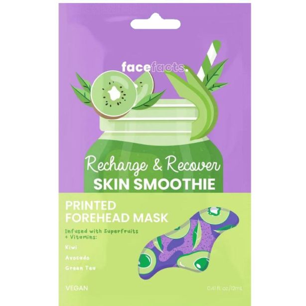 Wholesale Face Facts Recharge & Recover Skin Smoothie Printed Forehead Mask 