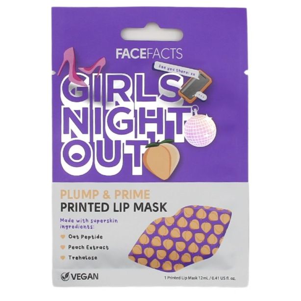 Wholesale Face Facts Girls Night Out Plump & Prime Printed Lip Mask