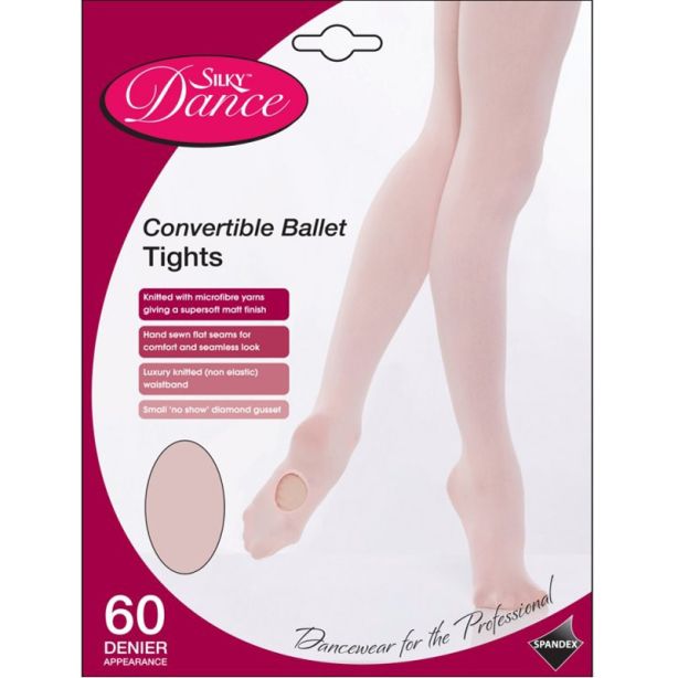 Silky's Convertible Ballet Tights - Theatrical Pink (7-9)