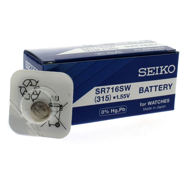 Seiko Silver Oxide Batteries - 315 (1.55V)
