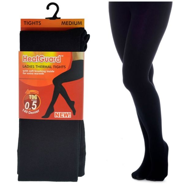 Ladies Heatguard 140D Thermal Tights - Assorted Sizes 