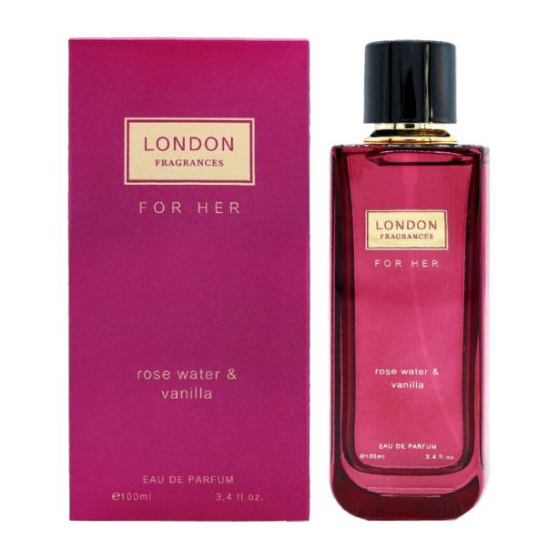 London Fragrances Ladies Perfume - Rose Water & Vanilla