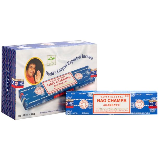 Sai Baba Satya Nag Champa Agarbatti Incense Sticks (40gx12 Boxes)