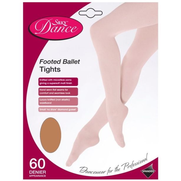 Silky's Childrens 60 Denier Footed Ballet Tights - Tan 