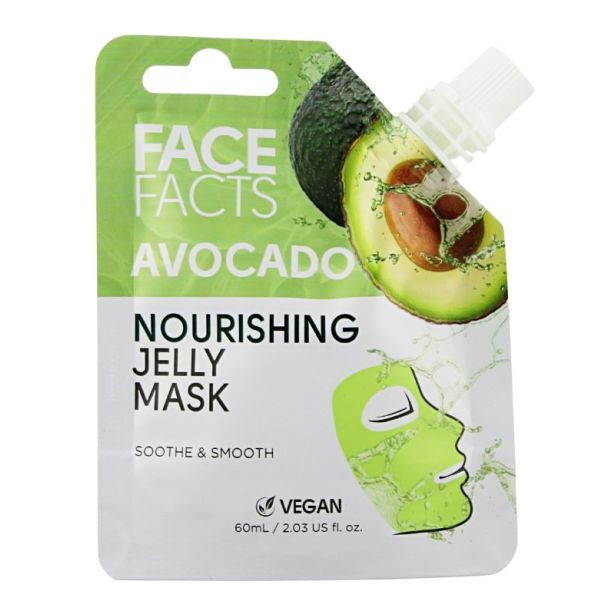 Wholesale Face Facts Avocado Nourishing Jelly Mask- 60ml