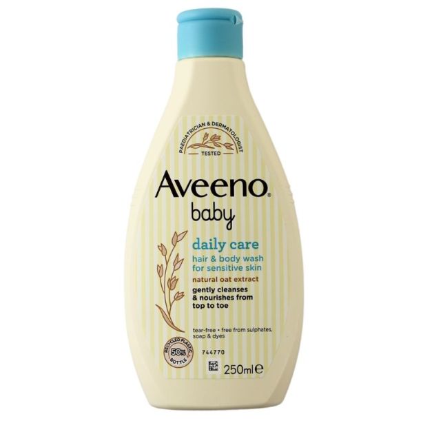 Wholesale Aveeno Baby Daily Care Hair & Body Wash 250ml 