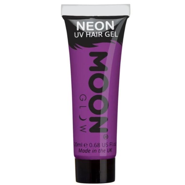 Wholesale Moon Glow Neon UV Hair Gel - Intense Purple 