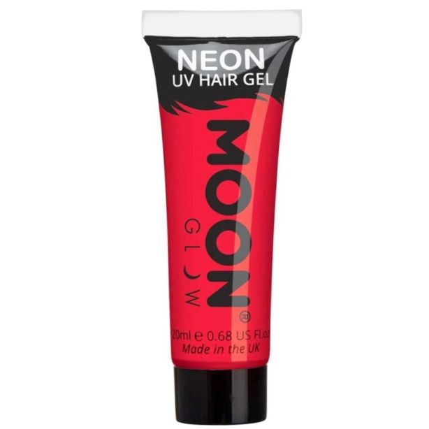 Wholesale Moon Glow Neon UV Hair Gel - Intense Red 