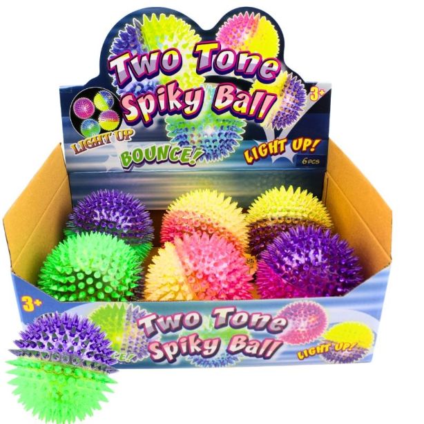 Wholesale Two Tone Spiky Ball - Assorted