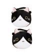 Wholesale Round Soft Fabric Cat Face Shaped Purse With Strap 