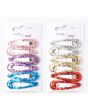 Chunky Glitter Sleepies 5cm in Assorted Colours - Pack of 6 