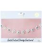 Gold Foiled Daisy Paper Garland With 2.5m Pink String