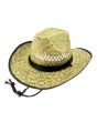 Men’s Cowboy Straw Hat - Assorted Colours