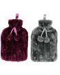 Wholesale Hot Water Bottle With Faux Fur Cover - Assorted