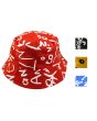 Wholesale Kids Bucket Hat Multi Symbols Design - Assorted Colours