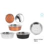 Wholesale Stainless Steel Hammered Finish Pet Bowl 16.5cm 