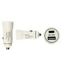 USB PD18W Car Charger- White
