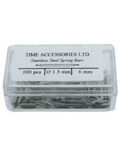 Stainless Steel Spring Bars (1.5mm/6mm) Wholesale