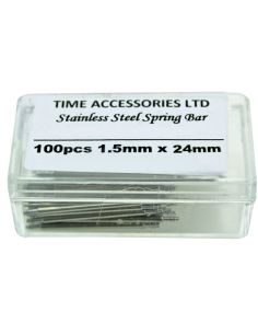 Stainless Steel Spring Bars (1.5mm/24mm) Wholesale