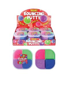  Bouncing Putty Tubs - 8.5cm x 3.3cm (60g) - Assorted