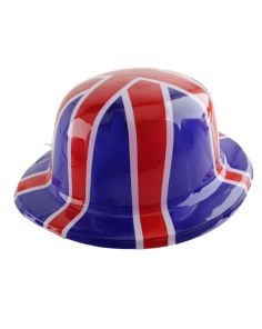 Adults Union Jack Design Bowler Hat 