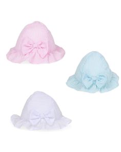 Baby Girls Bow Sun Hats - Assorted Colours 
