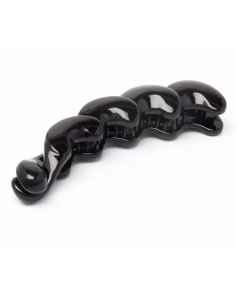 Wholesale Black Twisted Style Banana Clip - 11cm