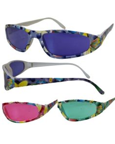 Children Rectangle Shaped Mixed Pattern Sunglasses - Assorted 