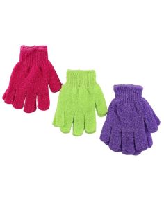 Wholesale Exfoliating Body Gloves - Assorted Colours