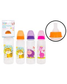 First Steps Safari Baby Feeding Bottle(250ml) - Assorted 