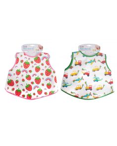 First Steps Toddler Coverall Bib Pack of 2 - Assorted 