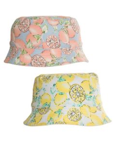 Wholesale Girls Lemon Print Bucket Hat - Assorted