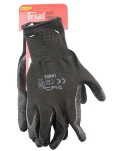 Wholesale Garden Gloves Black Latex Coated Gloves - Large 