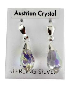 Wholesale Sterling Silver Austrian Crystal Droplet Earring