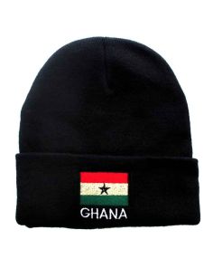 Unisex Knitted Ghana Beanie Hat 
