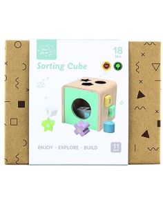 Just For Me Wooden Shape Sorting Cube (11pcs)