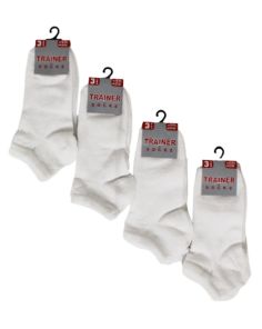 Kids White Trainer Socks(3 Pair Pack) - (9-12)