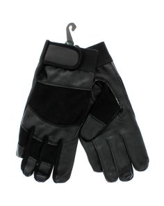 Unisex Leather Driving Gloves - Black (Dozen)