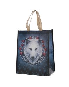 Lisa Parker Guardian of the Fall Wolf Reusable Shopping Bag