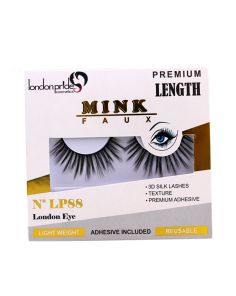 Wholesale London Pride Mink Faux Premium Length Eyelashes - LP88 London Eye