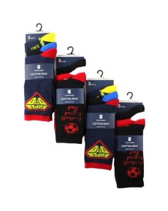 Men's Cotton Rich Dad Design Socks (3 Pair Pack) - Asst 