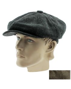 Men's Wool Flat Caps - Assorted Colours & Sizes