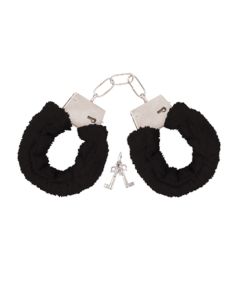 Metal Handcuffs With Keys - Black 
